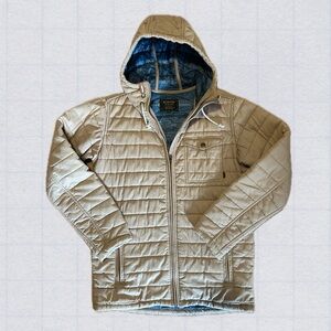 Burton Men's Light Tan Quilted Puffer Jacket